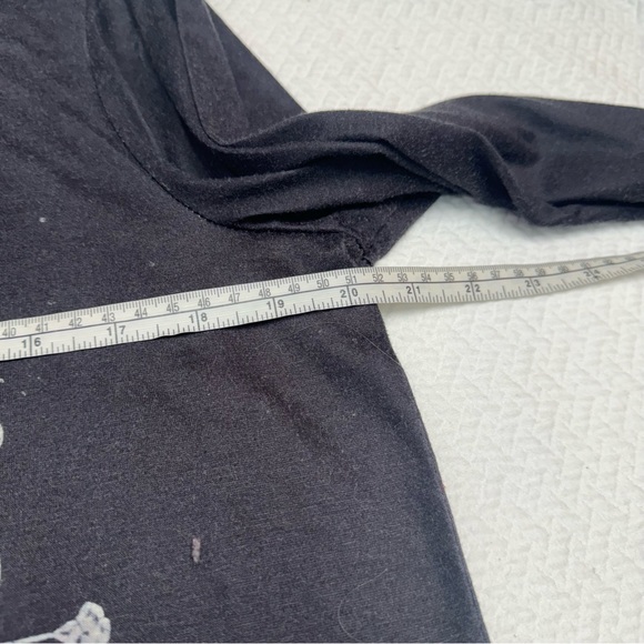 Grey/Black Long Sleeve Crew Neck Fashion T-Shirt Top Size M - Picture 9 of 11